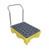 ST66WH 66Ltr Spill Tray on Wheels 609 x 933 x 983mm -Spillage Control Sales 541HJ P